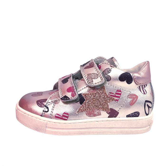 Falcotto sneakers argento rosa sinistra