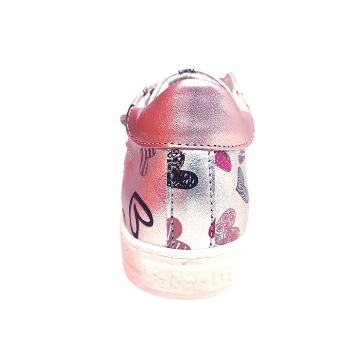 Falcotto sneakers argento rosa tallone