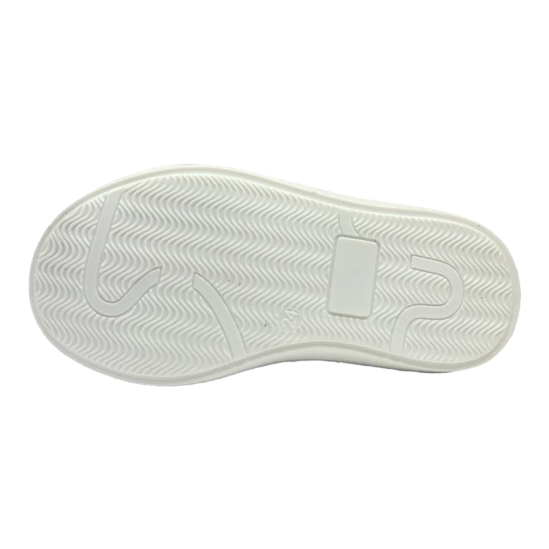 Scarpa sneakers bambino bianco-blu in pelle - Rossano