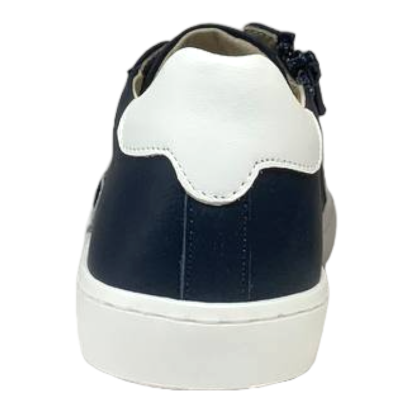 Scarpa sneakers bambino bianco-blu in pelle - Rossano