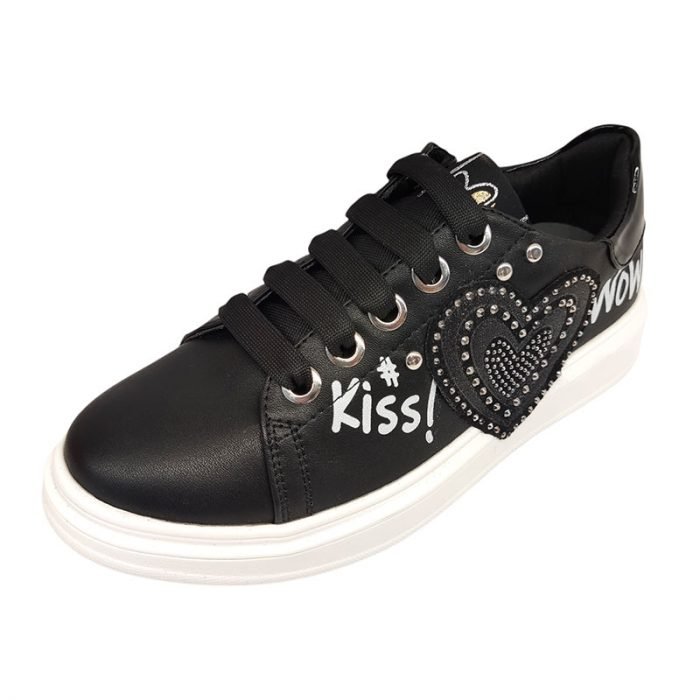 Asso sneakers nere 01