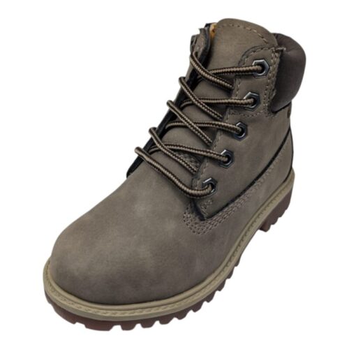 Anfibio tipo Timberland grigio unisex in Gore-Tex con lacci e cerniera lampo laterale – Grünland