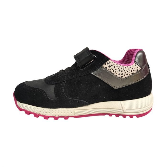 Geox black fucsia stella glitter sinistra