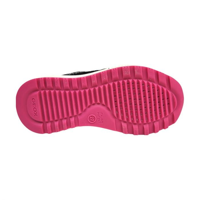 Geox black fucsia stella glitter suola