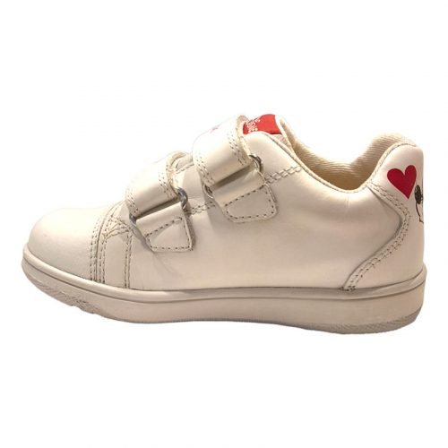 Sneakers Minnie cuoricini Geox sinistra