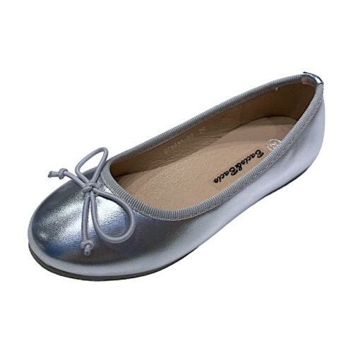 Ballerina argento con fiocchetto – BACIO & BACIO