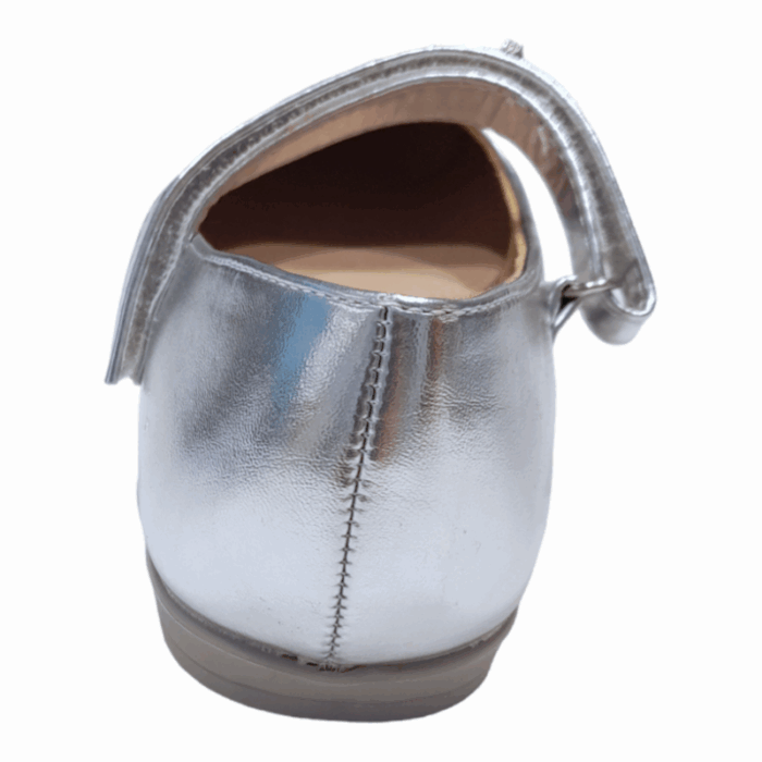 Ballerina argento per bambina e ragazza con fascia e fiocco - BACIO & BACIO