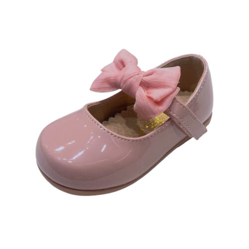 Ballerina baby primi passi per bambina rosa lucido con fascia, fiocco rosa in tulle e strappo – Giardino d'Oro 4 Ballerina baby primi passi per bambina rosa lucida con fascia con fiocco rosa in tulle e strappo – Giardino d'Oro
