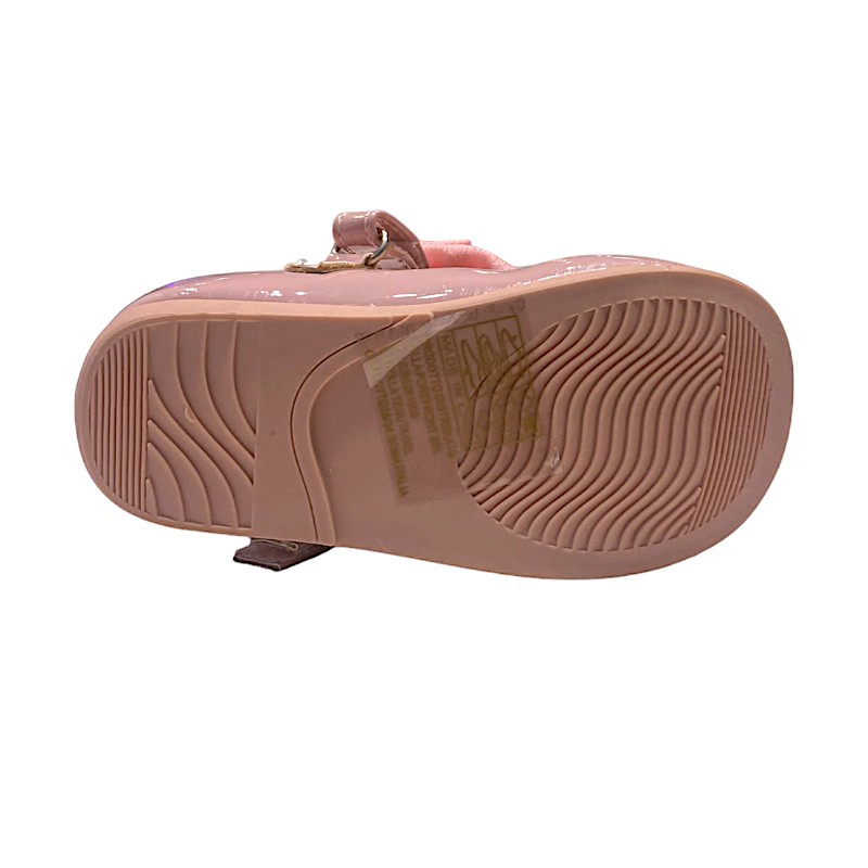 Ballerina baby primi passi per bambina rosa lucido con fascia, fiocco rosa in tulle e strappo – Giardino d'Oro 5 Ballerina baby primi passi per bambina rosa lucida con fascia con fiocco rosa in tulle e strappo – Giardino d'Oro
