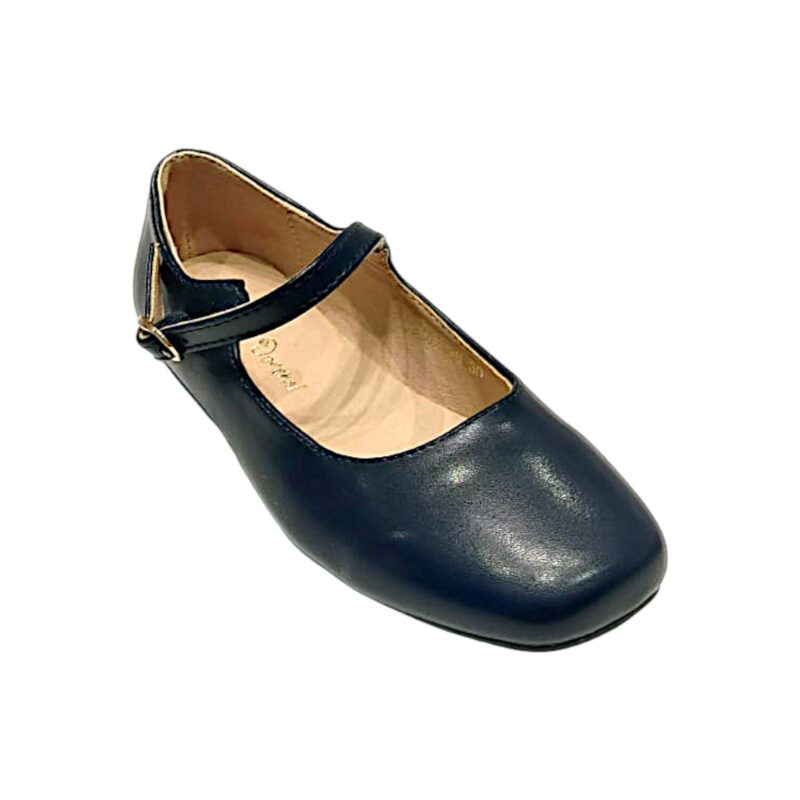 Ballerina blu per bambina con cinturino e fibbia – DOREMÌ 1 Ballerina blu per bambina con cinturino e fibbia – DOREMÌ