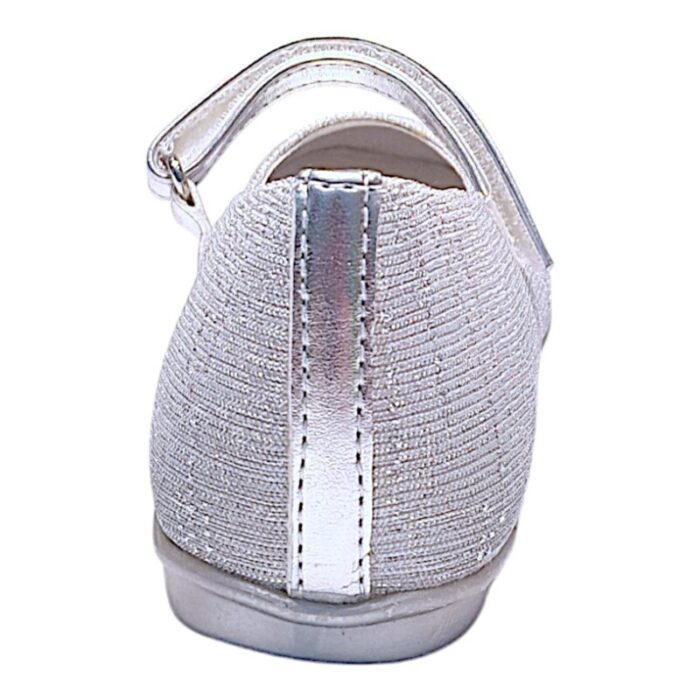 Ballerina fantasy party per bambina in pelle e tessuto color argento metallizzato - Primigi