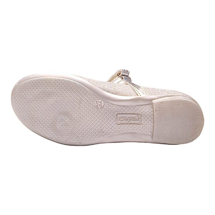 Ballerina fantasy party per bambina in pelle e tessuto color argento metallizzato - Primigi