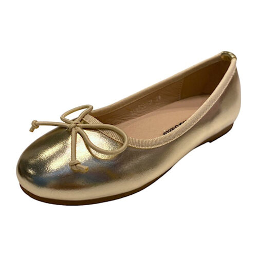 Ballerina oro con fiocchetto – BACIO & BACIO