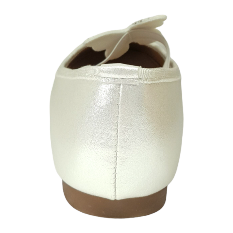 Ballerina per bambina bianca perlata con fascetta elastica e farfalla con strass – Giardino d'Oro 4 Ballerina per bambina bianca perlata con fascetta elastica e farfalla con strass – Giardino d'Oro