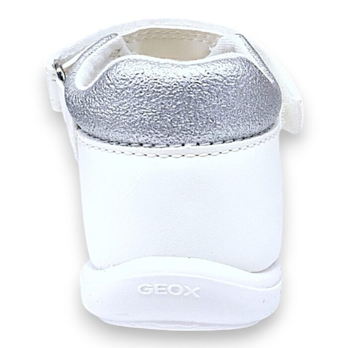 Ballerina per bambina bianca primi passi white-silver con strappo - Geox