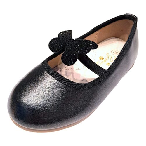 Ballerina per bambina nera perlata con fascetta elastica e farfalla con strass – Giardino d'Oro 7 Ballerina per bambina nera perlata con fascetta elastica e farfalla con strass – Giardino d'Oro
