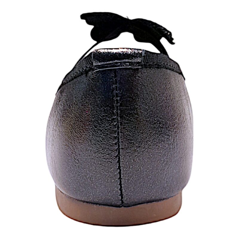 Ballerina per bambina nera perlata con fascetta elastica e farfalla con strass – Giardino d'Oro 4 Ballerina per bambina nera perlata con fascetta elastica e farfalla con strass – Giardino d'Oro
