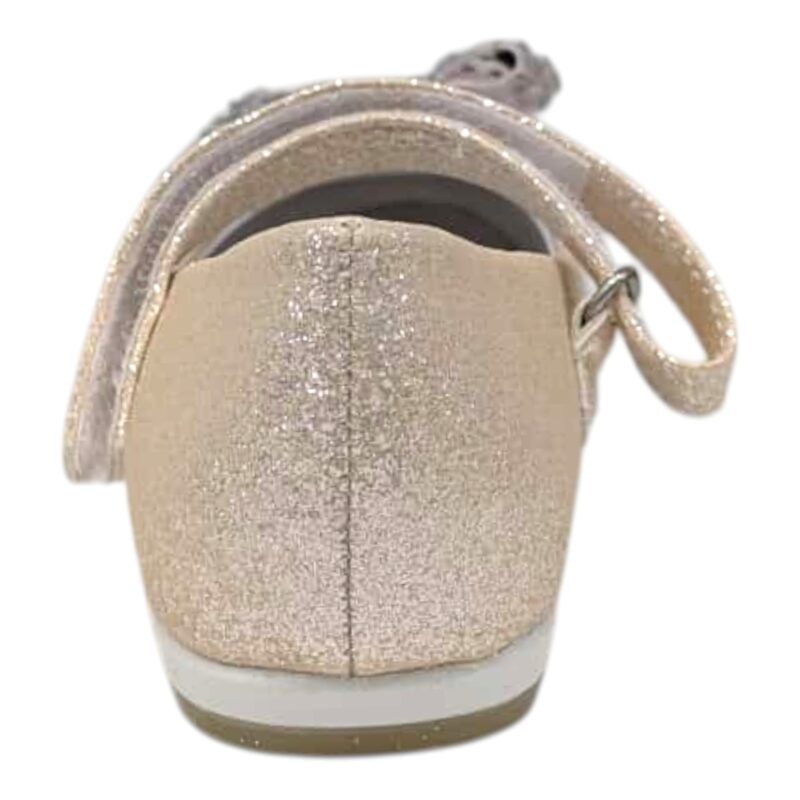 Ballerina rosa cipria glitter per bambina con fiocco tulle, Swarovski e cinturino strappo – Giardino d'Oro 4 Ballerina per bambina rosa cipria glitter con fiocco tulle e Swarovski e cinturino strappo – Giardino d'Oro
