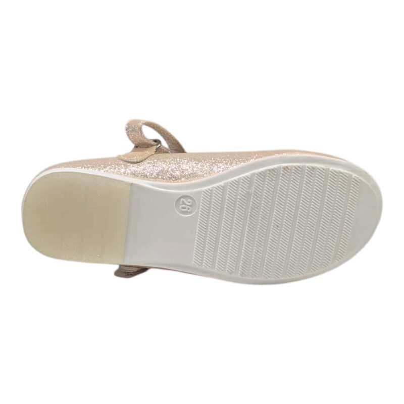 Ballerina rosa cipria glitter per bambina con fiocco tulle, Swarovski e cinturino strappo – Giardino d'Oro 5 Ballerina per bambina rosa cipria glitter con fiocco tulle e Swarovski e cinturino strappo – Giardino d'Oro