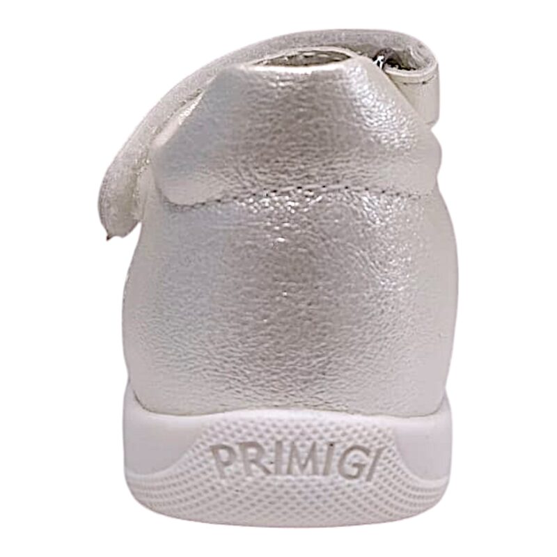 Ballerina primi passi bianca satinata con fiore e strappo – Primigi