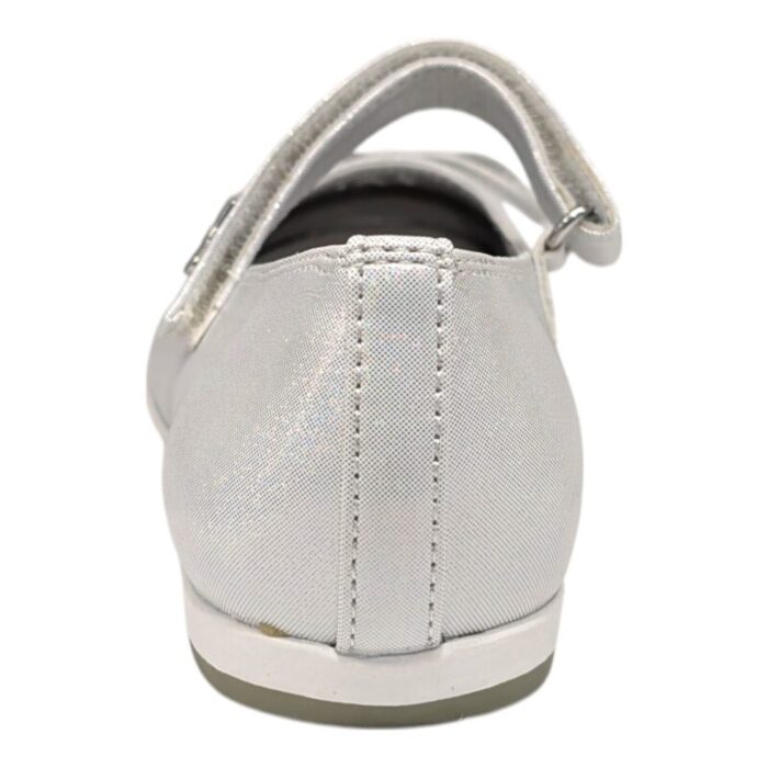 Ballerine bianche per bambina e ragazza con fiocco e chiusura a strappo – Asso