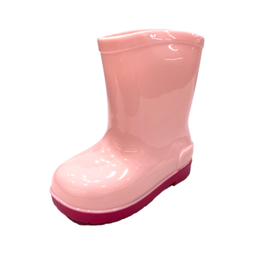Calosce da pioggia bambina rosa con suola fuxia in gomma – DueMele