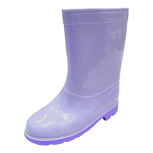 Calosce da pioggia per bambina-ragazza lilla con suola viola in gomma – DueMele