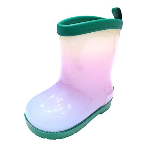 Calosce da pioggia per bambino verde multicolor in gomma – DueMele