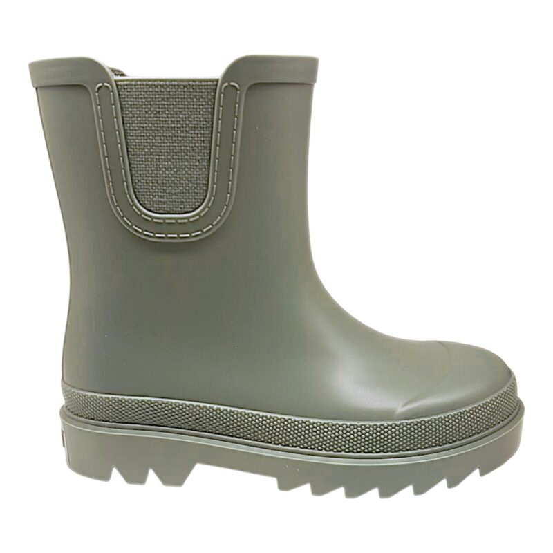Calosce da pioggia unisex in gomma verde senza chiusura - Igor 2 Calosce da pioggia unisex in gomma verde senza chiusura - Igor