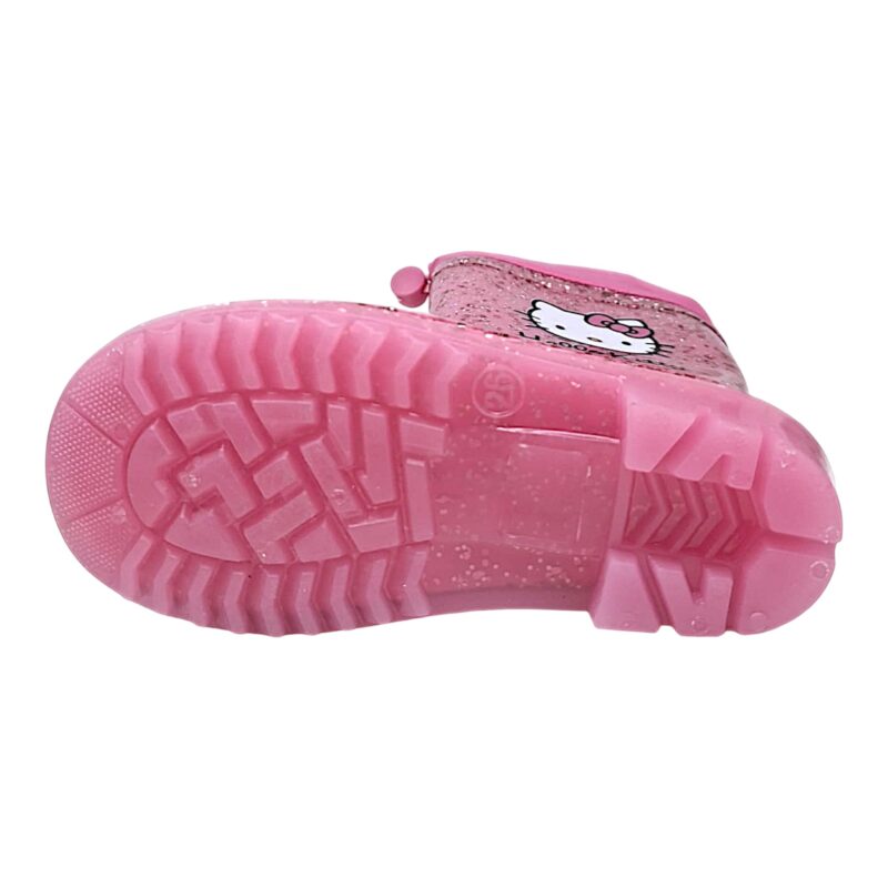 Calosce, stivali da pioggia rosa glitter per bambina con Hello Kitty e chiusura con cordoncino regolabile - Cerdà 5 Calosce, stivali da pioggia rosa a pois per bambina con Minnie e chiusura con laccio regolabile - Cerdà