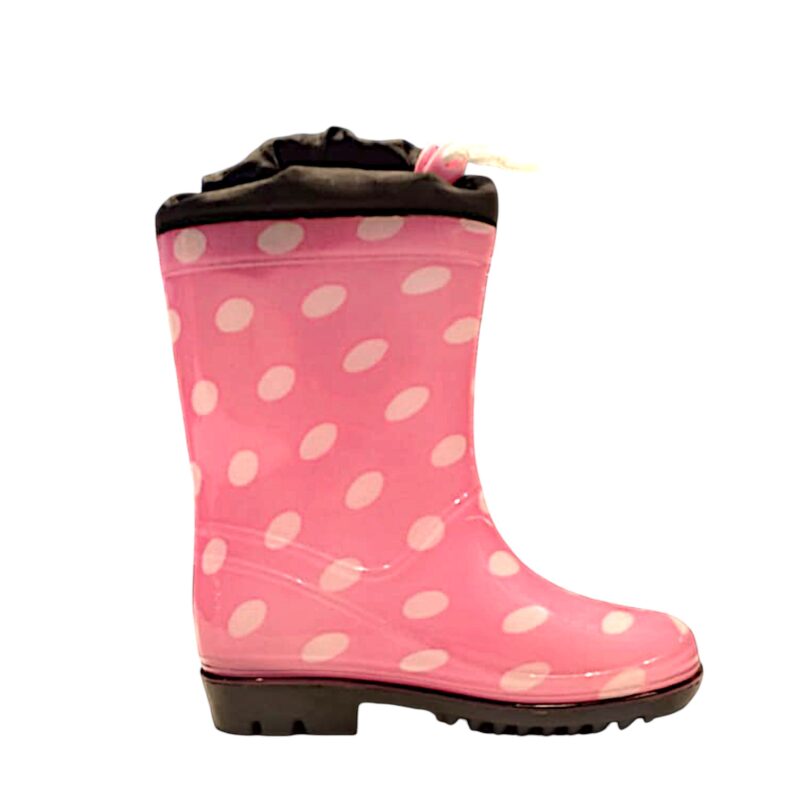 Calosce, stivali da pioggia rosa a pois per bambina con Minnie e chiusura con cordoncino regolabile - Cerdà 2 Calosce, stivali da pioggia rosa a pois per bambina con Minnie e chiusura con laccio regolabile - Cerdà