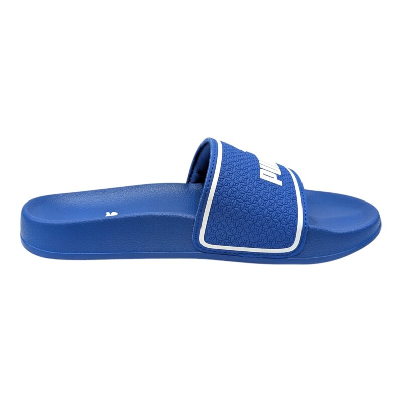 Ciabatta in gomma per bambino a fascia blu-bianca da mare e piscina - Puma 3 Ciabatta a fascia in gomma blu-bianca per bambino da mare e piscina - Puma