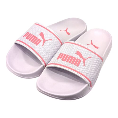 Ciabatta a fascia in gomma rosa-lilla per bambina da mare e piscina - Puma