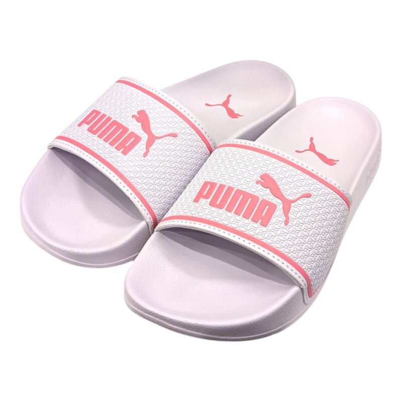 Ciabatta in gomma a fascia rosa-lilla per bambina da mare e piscina - Puma 1 Ciabatta a fascia in gomma rosa-lilla per bambina da mare e piscina - Puma