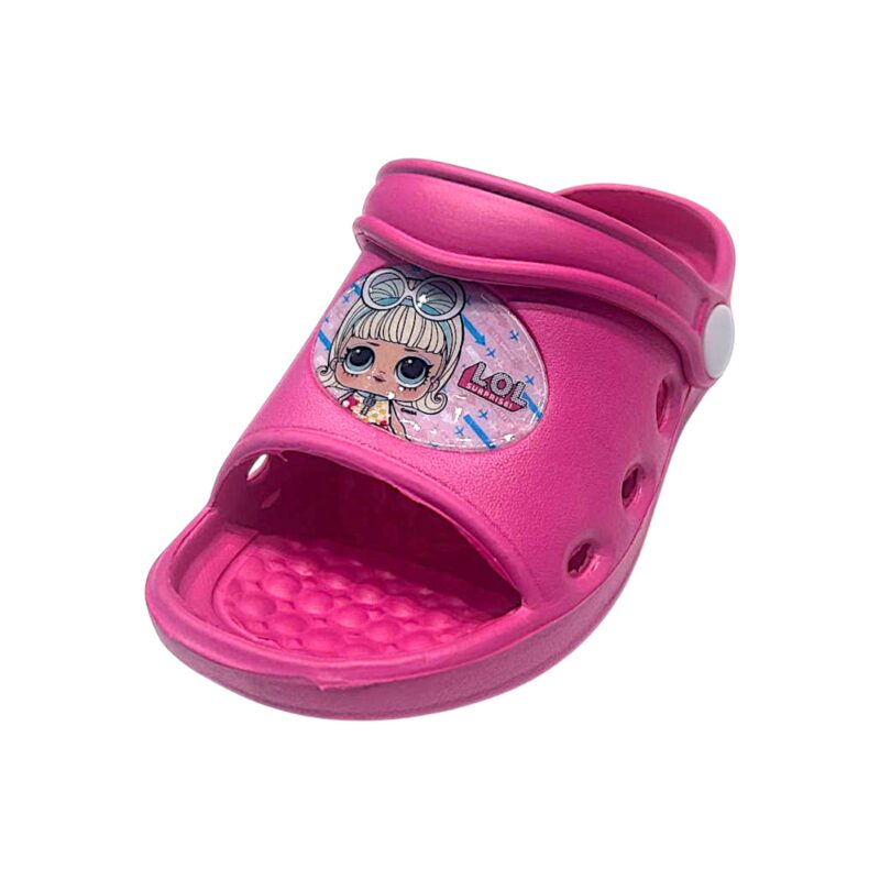 Ciabatta aperta per bambina LOL colore fucsia – Easy Shoes 1 Ciabatta aperta per bambina LOL colore fucsia – Easy Shoes