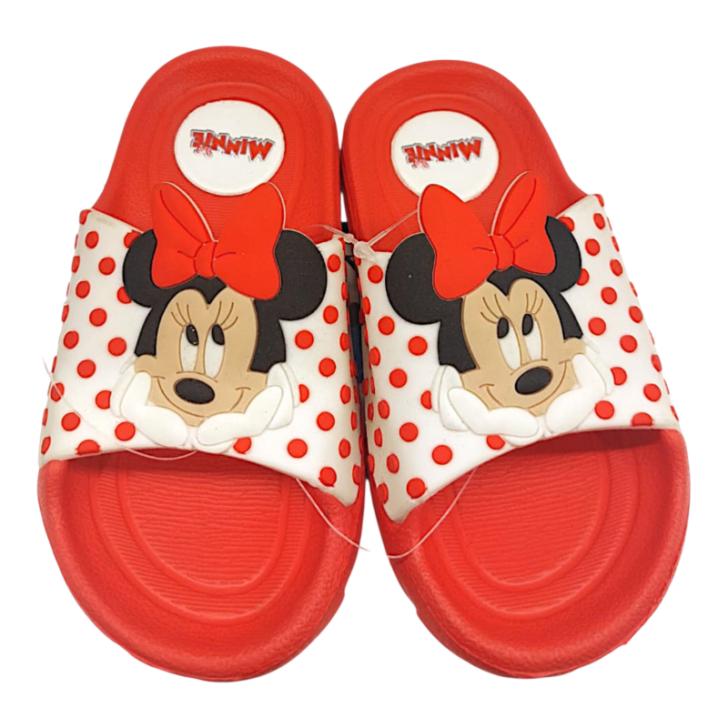 Ciabatta da mare per bambina Minnie rossa-bianca – Easy Shoes 1 Ciabatta da mare per bambina Minnie rossa-bianca – Easy Shoes