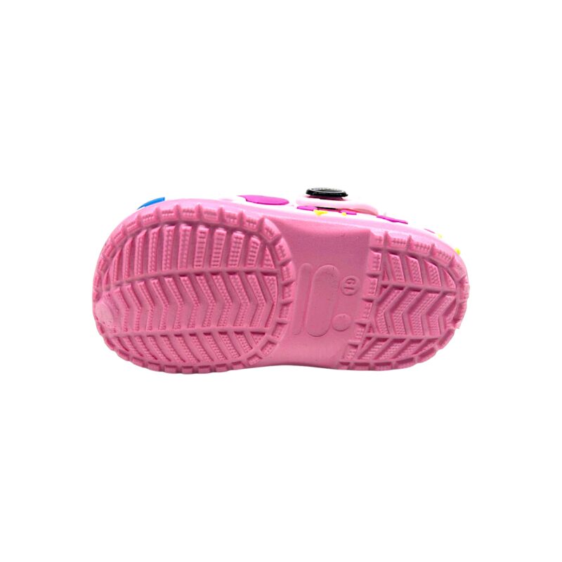 Ciabatta in gomma rosa per bambina tipo crocs con cuoricini, orsetti e fascia posteriore - Jomix Shoes 4 Ciabatta in gomma rosa per bambina tipo crocs con cuoricini, orsetti e fascia posteriore - Jomix Shoes