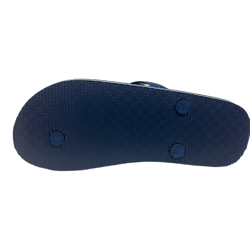 Ciabatta infradito in gomma blu scuro per bambino con logo sulla fascia - Hotsand 4 Ciabatta infradito in gomma blu scuro per bambino con logo sulla fascia - Hotsand