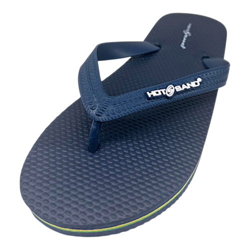 Ciabatta infradito in gomma blu scuro per bambino con logo sulla fascia - Hotsand 11 Ciabatta infradito in gomma blu scuro per bambino con logo sulla fascia - Hotsand