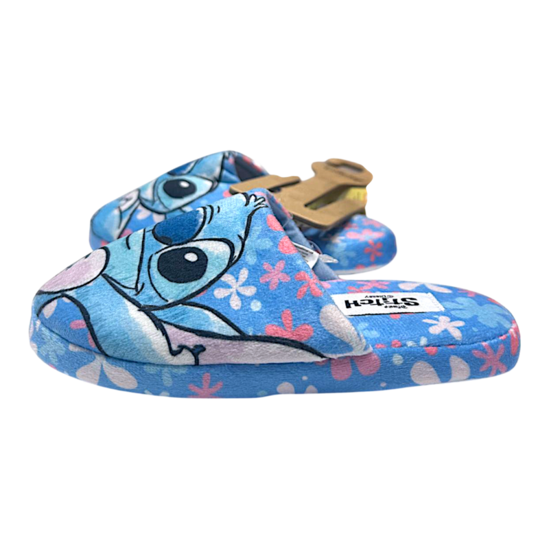 Ciabatta invernale per bambina azzurro-multicolor con Stitch – Alek Moda Silver 2 Ciabatta invernale per bambina azzurro-multicolor con Stitch – Alek Moda Silver