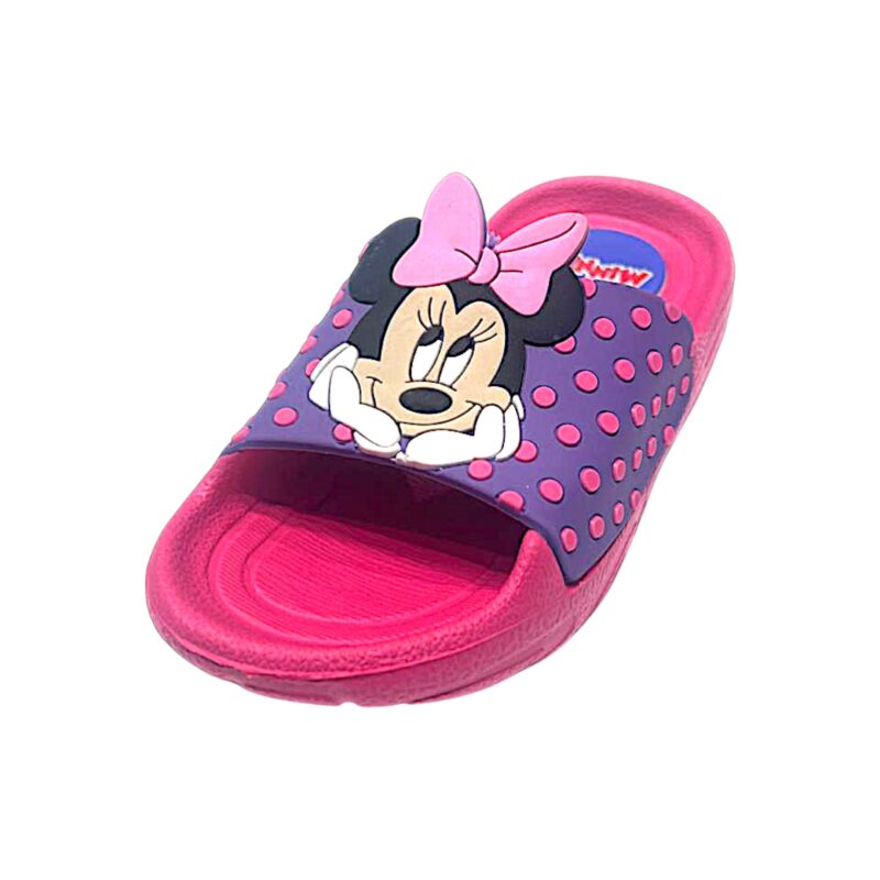 Ciabatta mare Minnie per bambina fucsia-viola – Easy Shoes 1 Ciabatta mare fucsia per bambina Minnie viola – Easy Shoes