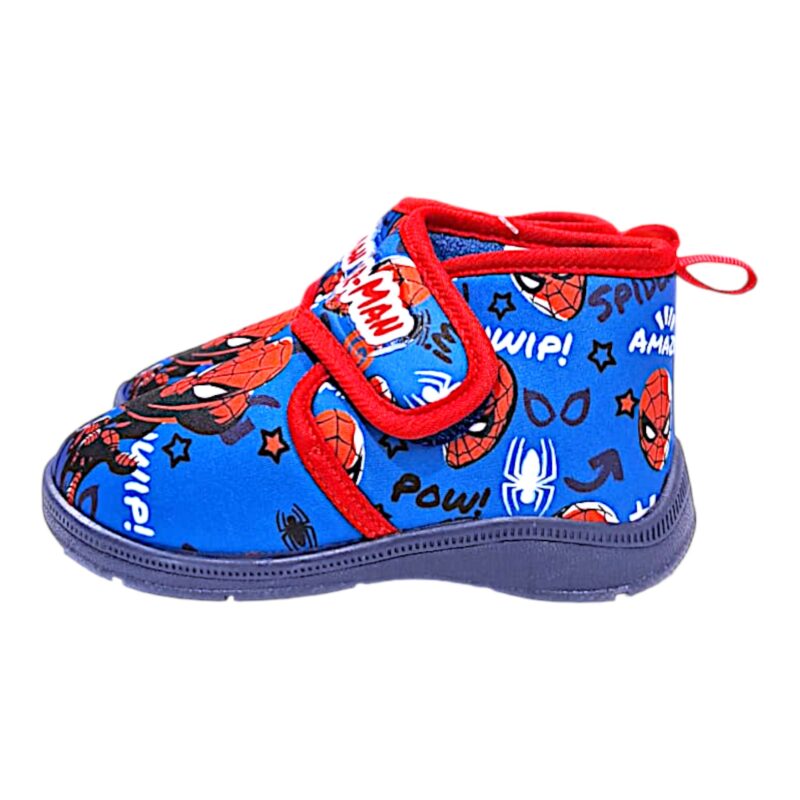 Ciabatta per scuola-asilo nido blu-rossa per bambino con Spider-Man e strappo – Alek Moda Silver 2 Ciabatta per scuola-asilo nido blu-rossa per bambino con Spider-Man e strappo – Alek Moda Silver