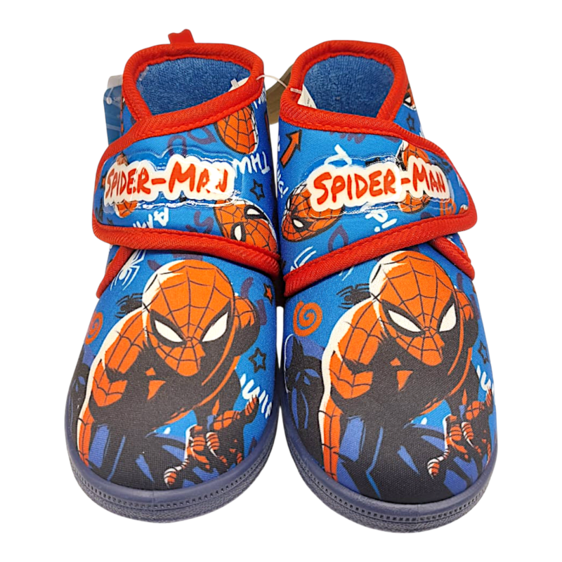 Ciabatta per scuola-asilo nido blu-rossa per bambino con Spider-Man e strappo – Alek Moda Silver 1 Ciabatta per scuola-asilo nido blu-rossa per bambino con Spider-Man e strappo – Alek Moda Silver