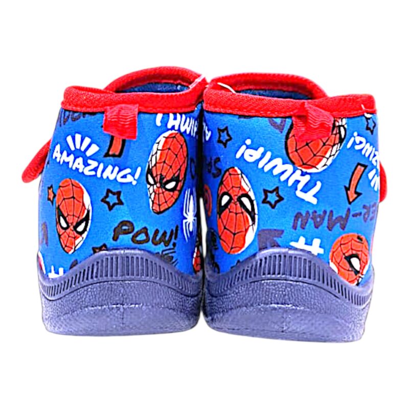 Ciabatta per scuola-asilo nido blu-rossa per bambino con Spider-Man e strappo – Alek Moda Silver 3 Ciabatta per scuola-asilo nido blu-rossa per bambino con Spider-Man e strappo – Alek Moda Silver