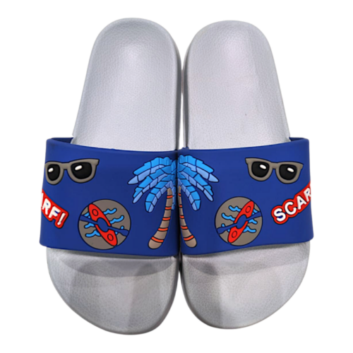 Ciabatta piscina azzurro con fantasia estiva – BACIO & BACIO