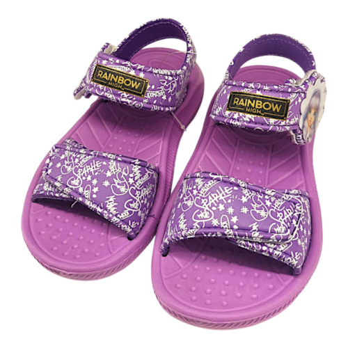 Ciabatta sandalo per bambina viola Rainbow High con doppio strappo – Easy Shoes 18 Ciabatta sandalo per bambina viola Rainbow High con doppio strappo – Easy Shoes