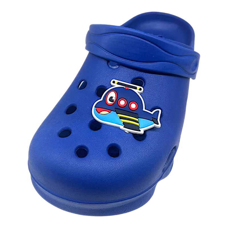 Ciabatta tipo crocs in gomma azzurra per bambino - Hotsand 1 Ciabatta tipo crocs in gomma azzurra per bambino - Hotsand