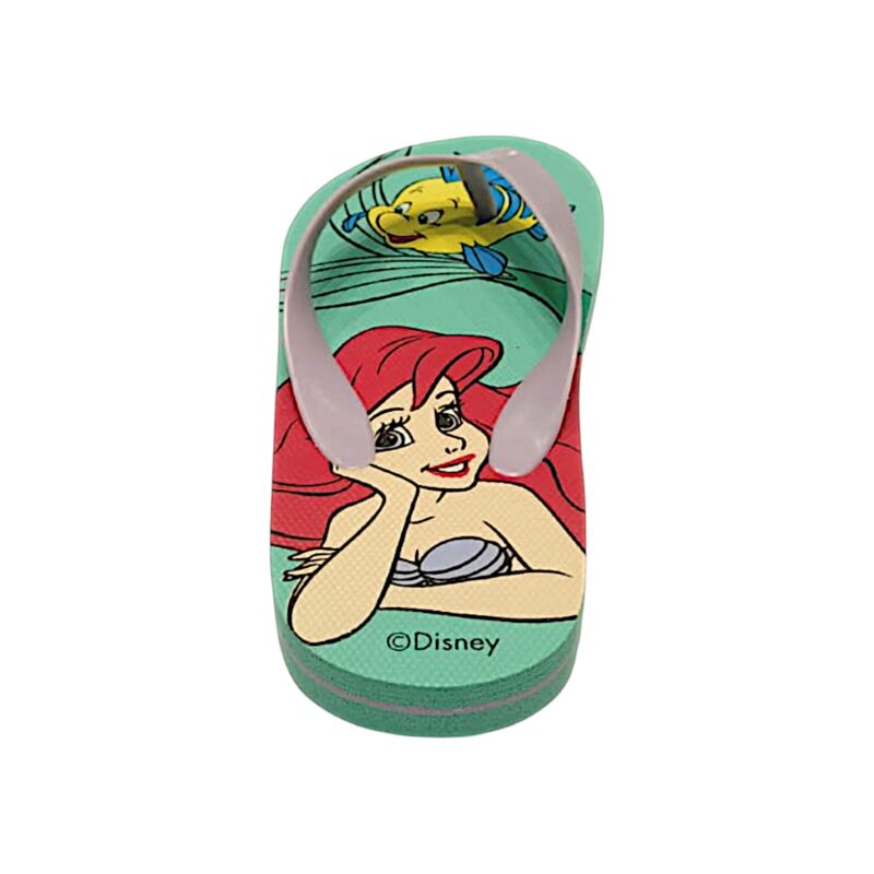 Pantofola, ciabatta verde acqua e fascette infradito lilla per bambina con Ariel e Flounder - Cerdà 2 Ciabatta verde acqua e infradito lilla per bambina con Ariel e Flounder - Cerdà