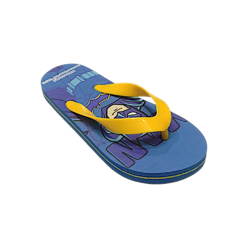 Pantofola, ciabatta Batman per bambino di colore blu con fascette infradito gialle - Cerdà 1 Ciabatte Batman per bambino di colore blu con fascia infradito gialla - Cerdà