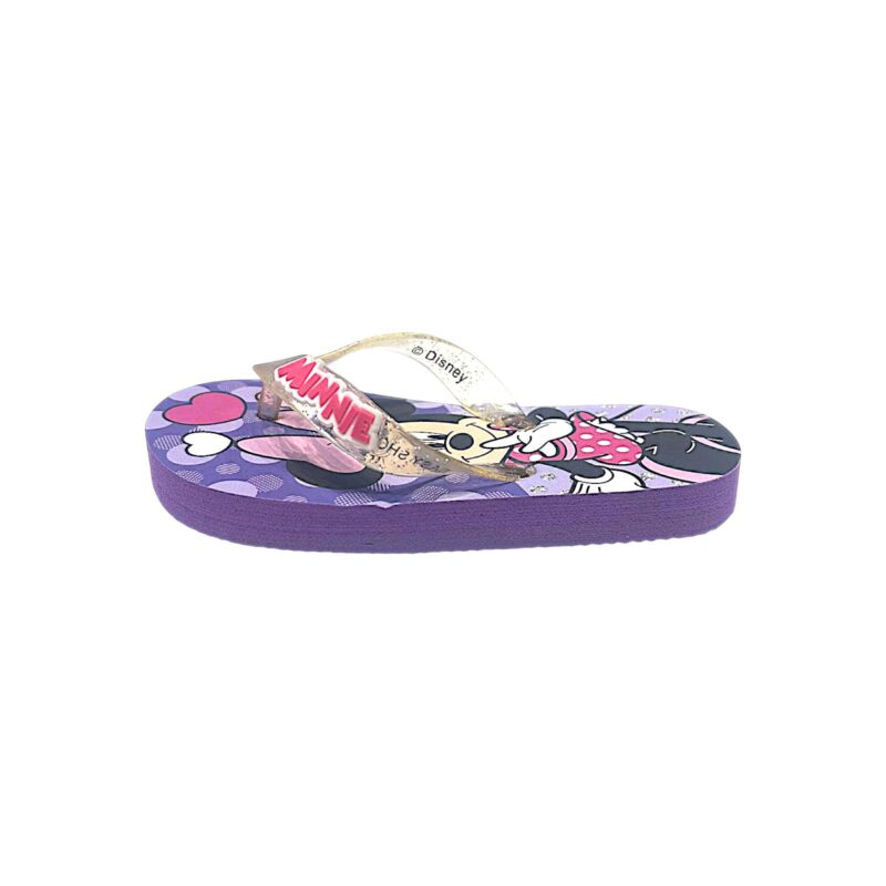 Ciabatte infradito viola per bambina Minnie – Easy Shoes 2 Ciabatte infradito viola per bambina Minnie – Easy Shoes